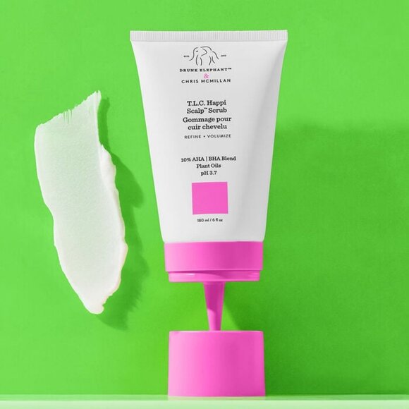 Full Sz Drunk Elephant TLC Happi Scalp Scrub Refine Volumizer 10% AHA BH… - Picture 2 of 6